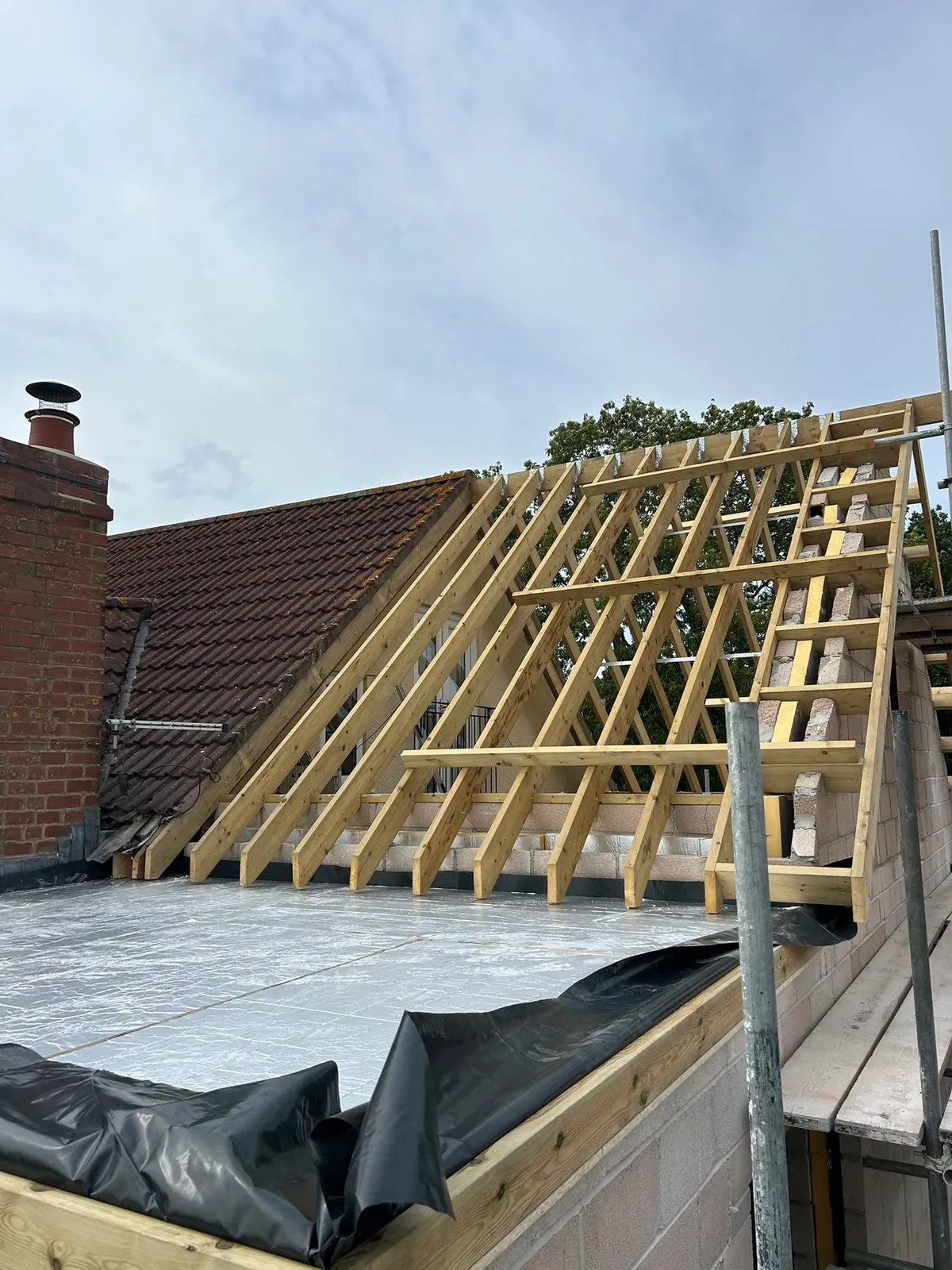 Cut roof rafters – cut & truss roofs by JCK Carpentry & Building, Exeter