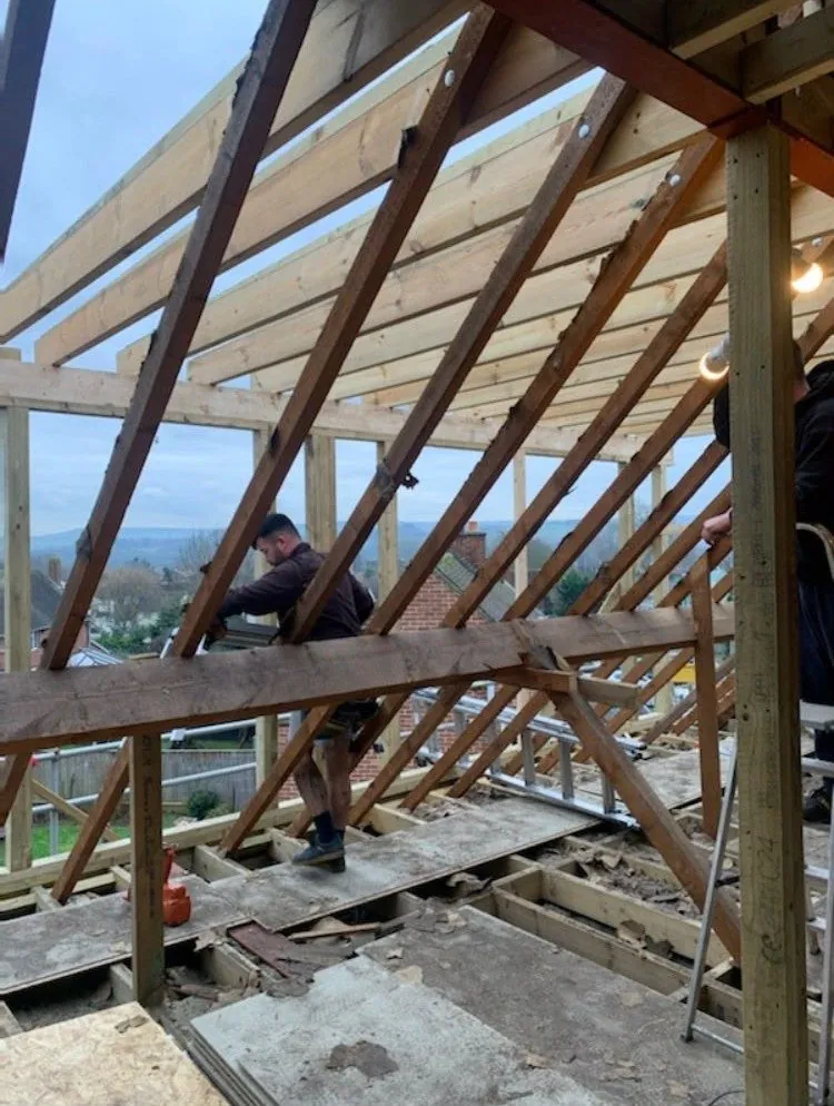 Dormer rafters loft conversion 12 – loft conversions by JCK Carpentry & Building, Exeter