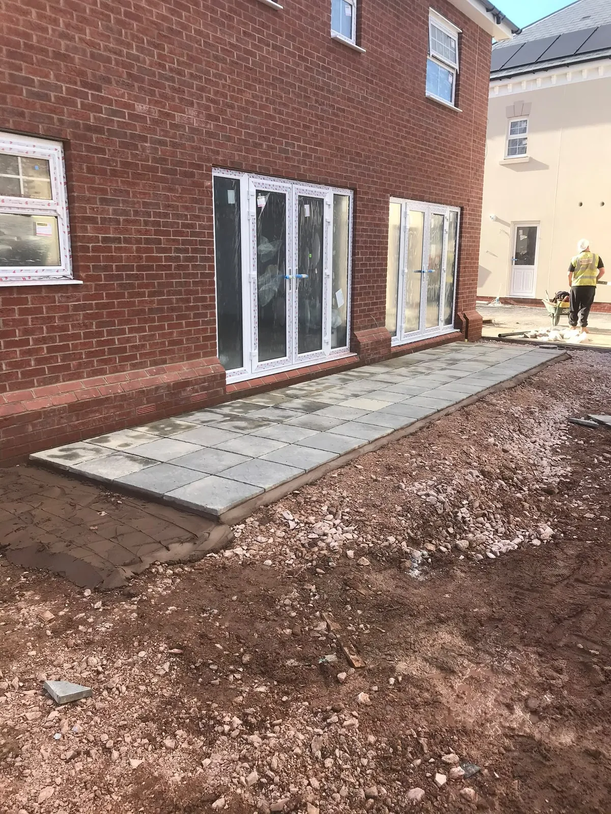 Patio slabs new build – patios, paving & outdoor work by JCK Carpentry & Building, Exeter