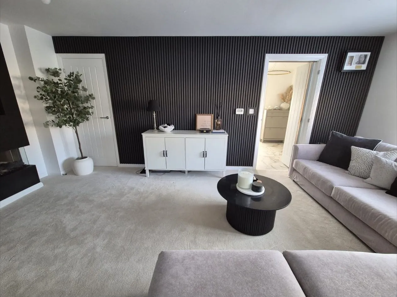 Slatted wall panelling – carpentry by JCK Carpentry & Building, Exeter